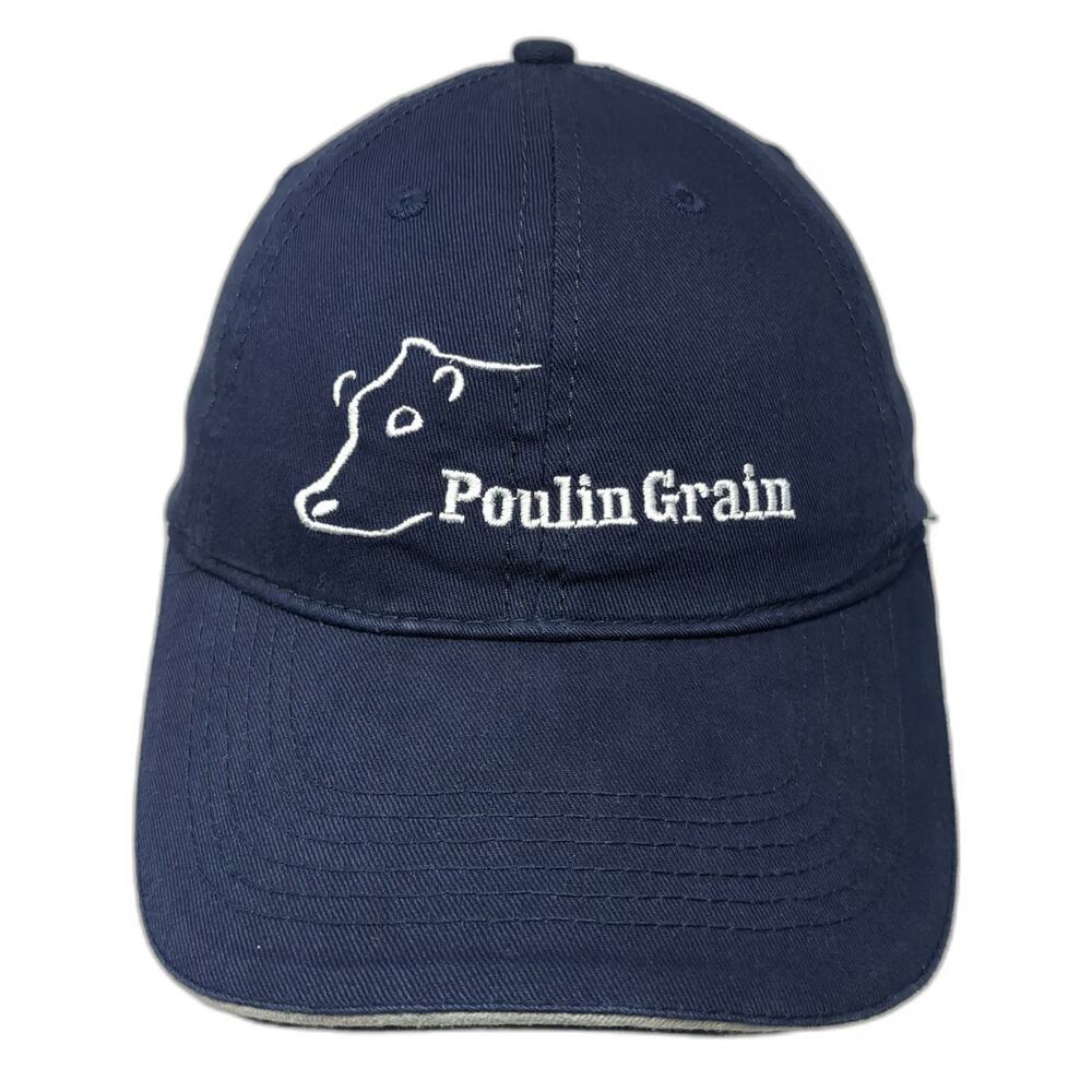 Pedigree Poulin Grain Cow Blue Baseball Cap Hat One Size Strapback Sandwich Brim